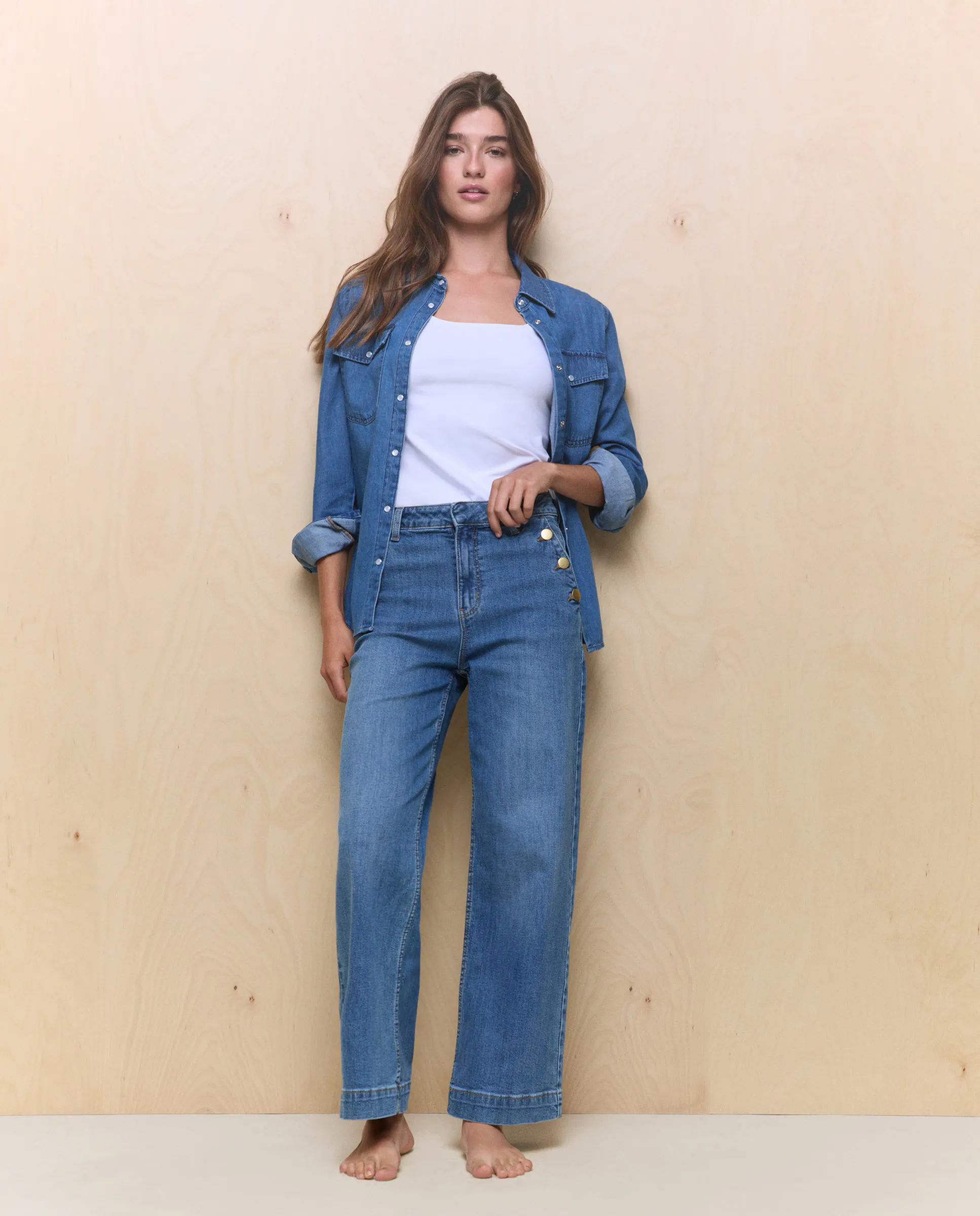 Женская джинсовая блуза Easy Wear, индиго
Женская джинсовая блуза Easy Wear, индиго