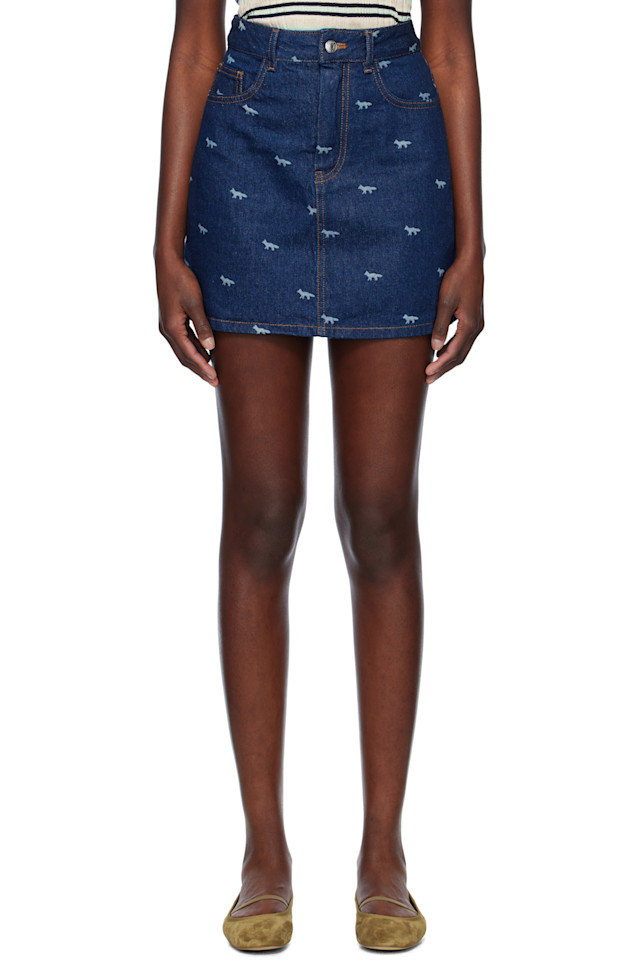 Джинговая мини-юбка с лазерной печатью Maison Kitsuné, цвет dark laser profile fox
Джинговая мини-юбка с лазерной печатью Maison Kitsuné, цвет dark laser profile fox