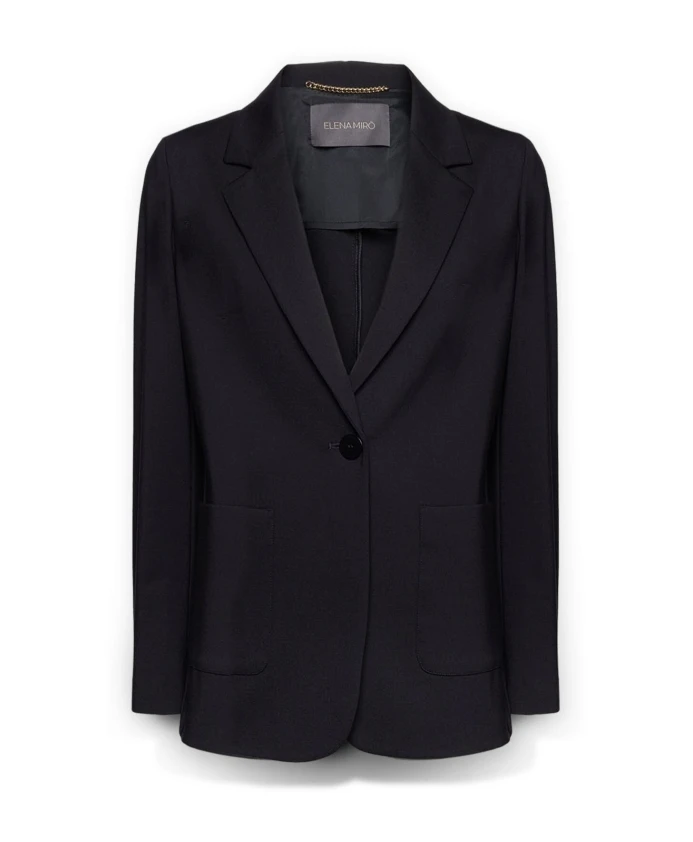 Блейзер с миланской вышивкой Elena Mirã², черный
Блейзер с миланской вышивкой Elena Mirã², черный