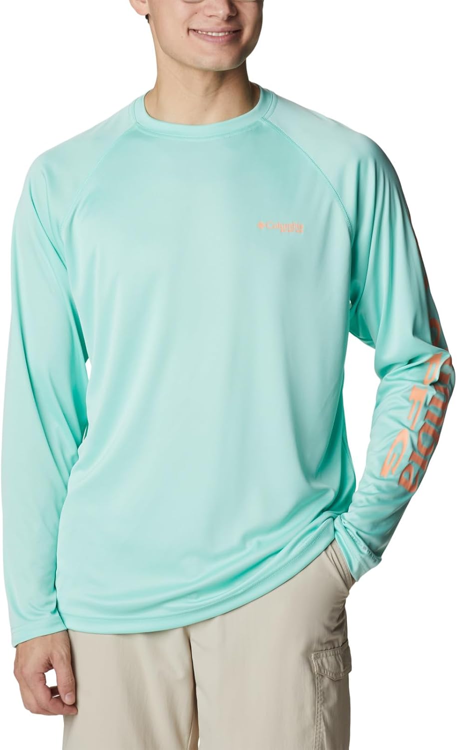 Мужская футболка Columbia PFG Terminal Tackle с длинным рукавом, Mint Cay/Bright Nectar Logo
Мужская футболка Columbia PFG Terminal Tackle с длинным рукавом, Mint Cay/Bright Nectar Logo