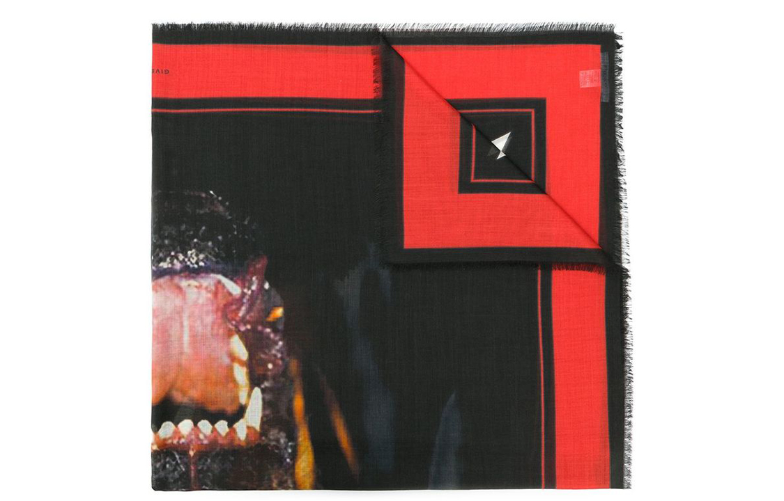 Шаль унисекс черная Givenchy 
Шаль унисекс черная Givenchy