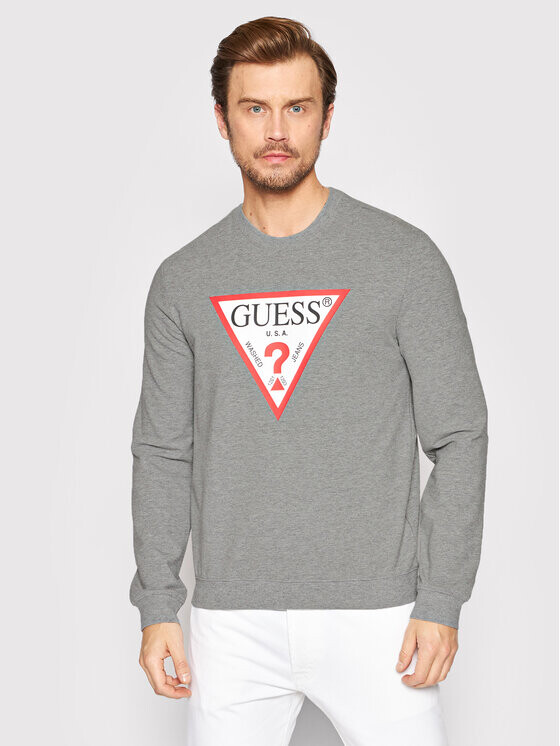 Толстовка узкого кроя Guess, серый 
Толстовка узкого кроя Guess, серый