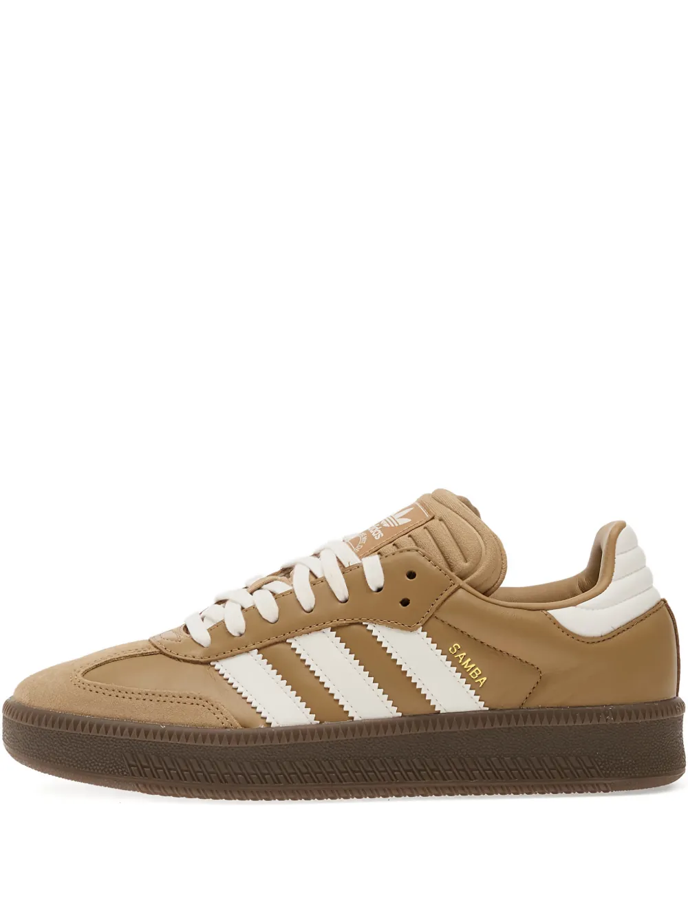 Кроссовки Samba XLG в полоску Adidas, коричневый
Кроссовки Samba XLG в полоску Adidas, коричневый