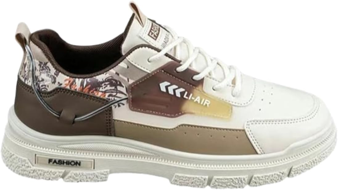 Мужские кроссовки для бега по тропам с нескользящей подошвой, с модным принтом, дышащие, для прогулок, легкие повседневные обувь Lexamen, бежевый
Мужские кроссовки для бега по тропам с нескользящей подошвой, с модным принтом, дышащие, для прогулок, легкие повседневные обувь Lexamen, бежевый