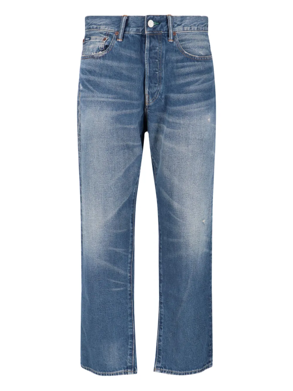 Джинсы с потертостями и логотипом POLO RALPH LAUREN, синий
Джинсы с потертостями и логотипом POLO RALPH LAUREN, синий