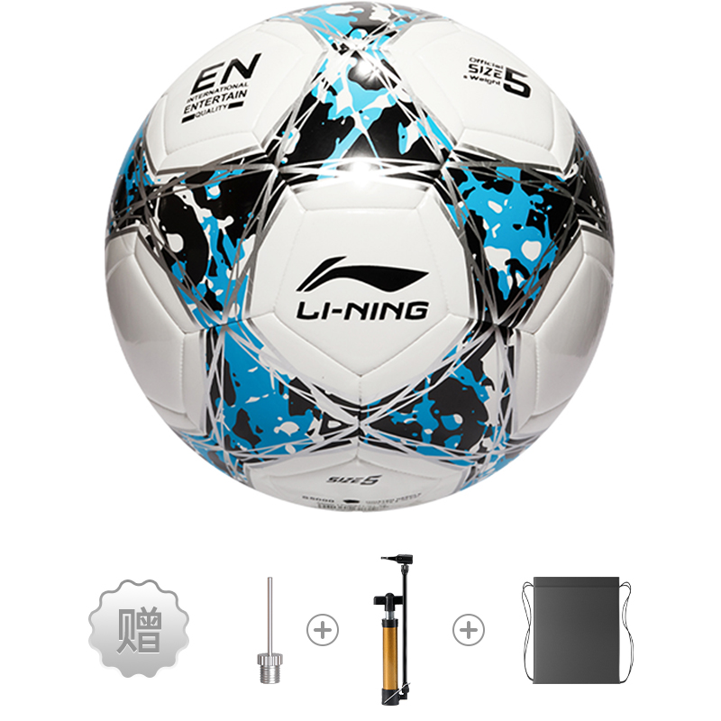 LINING Размер 5 футбольный мяч TPU машинной строчки унисекс blue/black/white
LINING Размер 5 футбольный мяч TPU машинной строчки унисекс blue/black/white