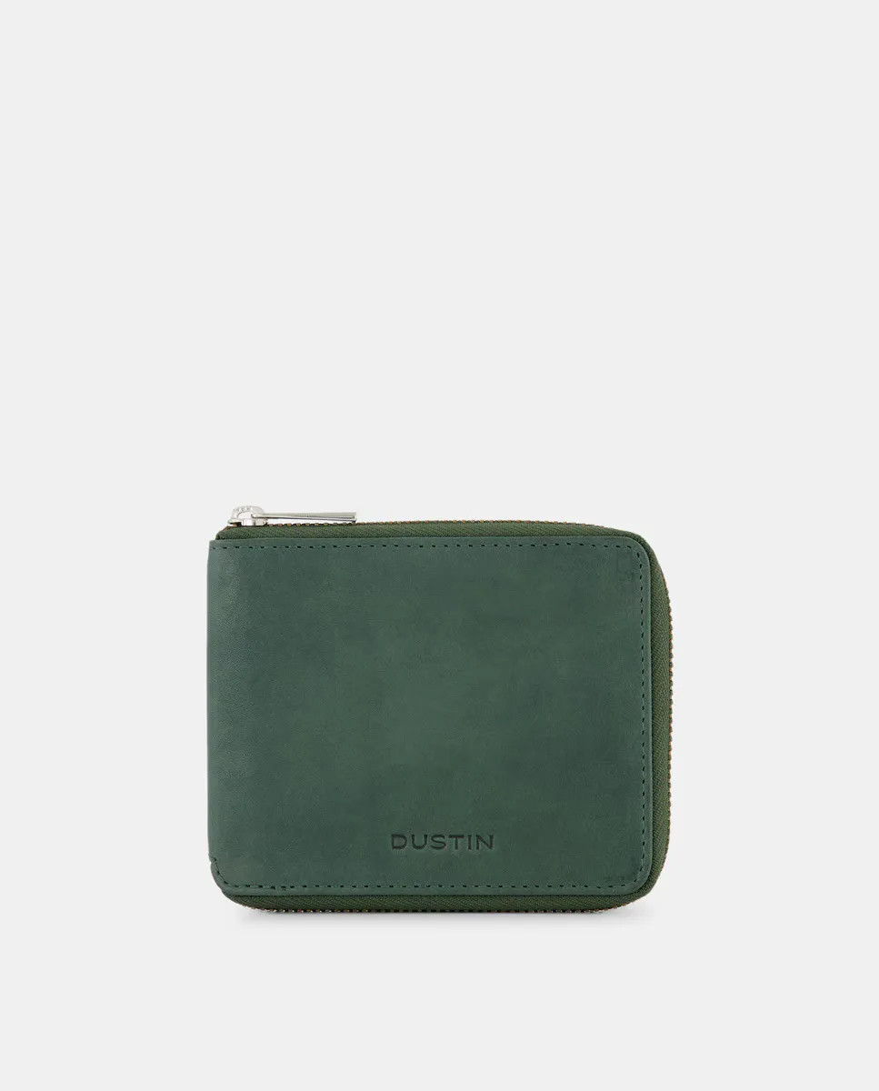 Кожаный кошелек на молнии Dustin, зеленый
Кожаный кошелек на молнии Dustin, зеленый