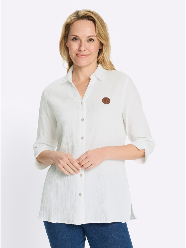 Sieh an! Длинная блузка белого цвета
Sieh an! Длинная блузка белого цвета