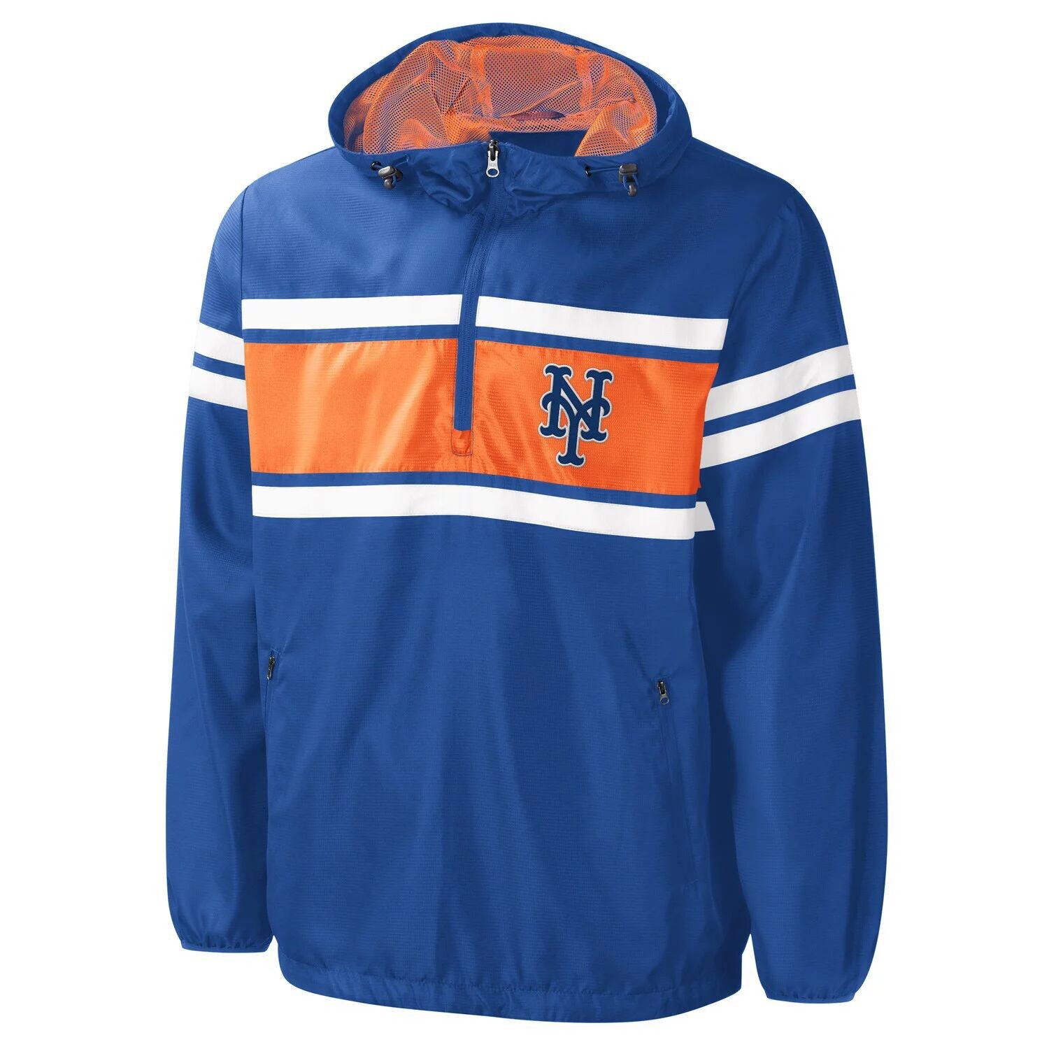 Мужская спортивная ветровка с молнией до половины от Carl Banks Royal New York Mets Game Score G-III
Мужская спортивная ветровка с молнией до половины от Carl Banks Royal New York Mets Game Score G-III