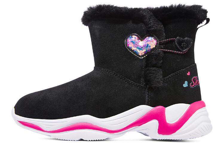 Ботинки детские для девочек GS черные Skechers, черный/розовый
Ботинки детские для девочек GS черные Skechers, черный/розовый