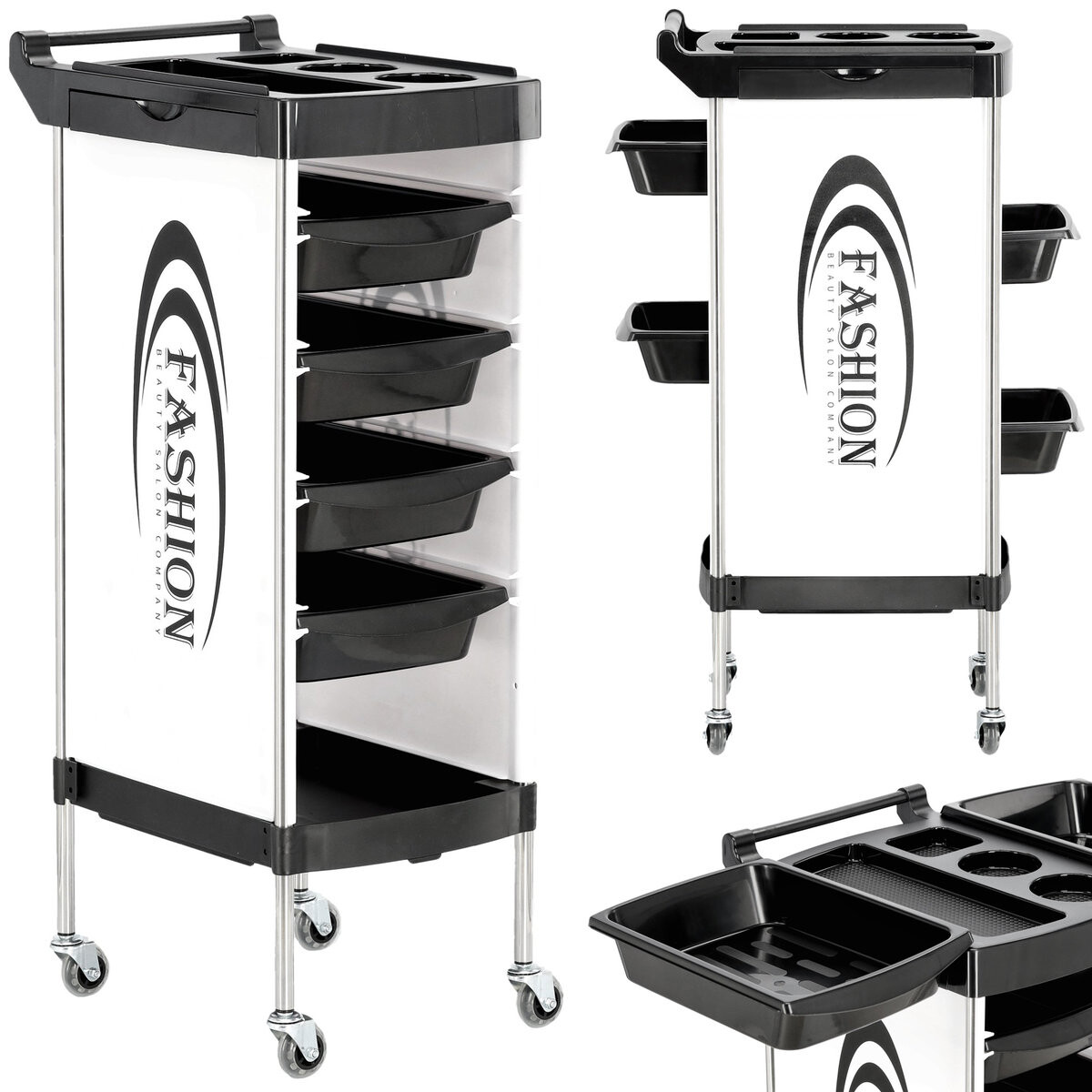 Calissimo, Стол-тележка помощника парикмахера на колесах для окрашивания X11-8 для кабинета салона красоты с выдвижными ящиками
Calissimo, Стол-тележка помощника парикмахера на колесах для окрашивания X11-8 для кабинета салона красоты с выдвижными ящиками