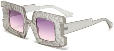 Квадратные солнцезащитные очки в стиле стимпанк для женщин, вогнутая и выпуклая оправа, защита от УФ-излучения UV400, модные солнцезащитные очки для мужчин MTZJH, Gray
Квадратные солнцезащитные очки в стиле стимпанк для женщин, вогнутая и выпуклая оправа, защита от УФ-излучения UV400, модные солнцезащитные очки для мужчин MTZJH, Gray