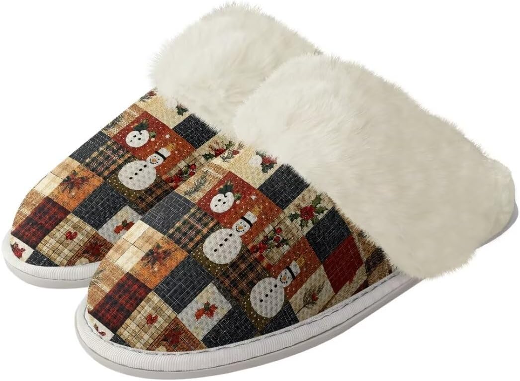 Рождественские унисекс пушистые тапочки для пары, легкие зимние домашние тапочки с противоскользящей подошвой Xixirimido, Snowman
Рождественские унисекс пушистые тапочки для пары, легкие зимние домашние тапочки с противоскользящей подошвой Xixirimido, Snowman