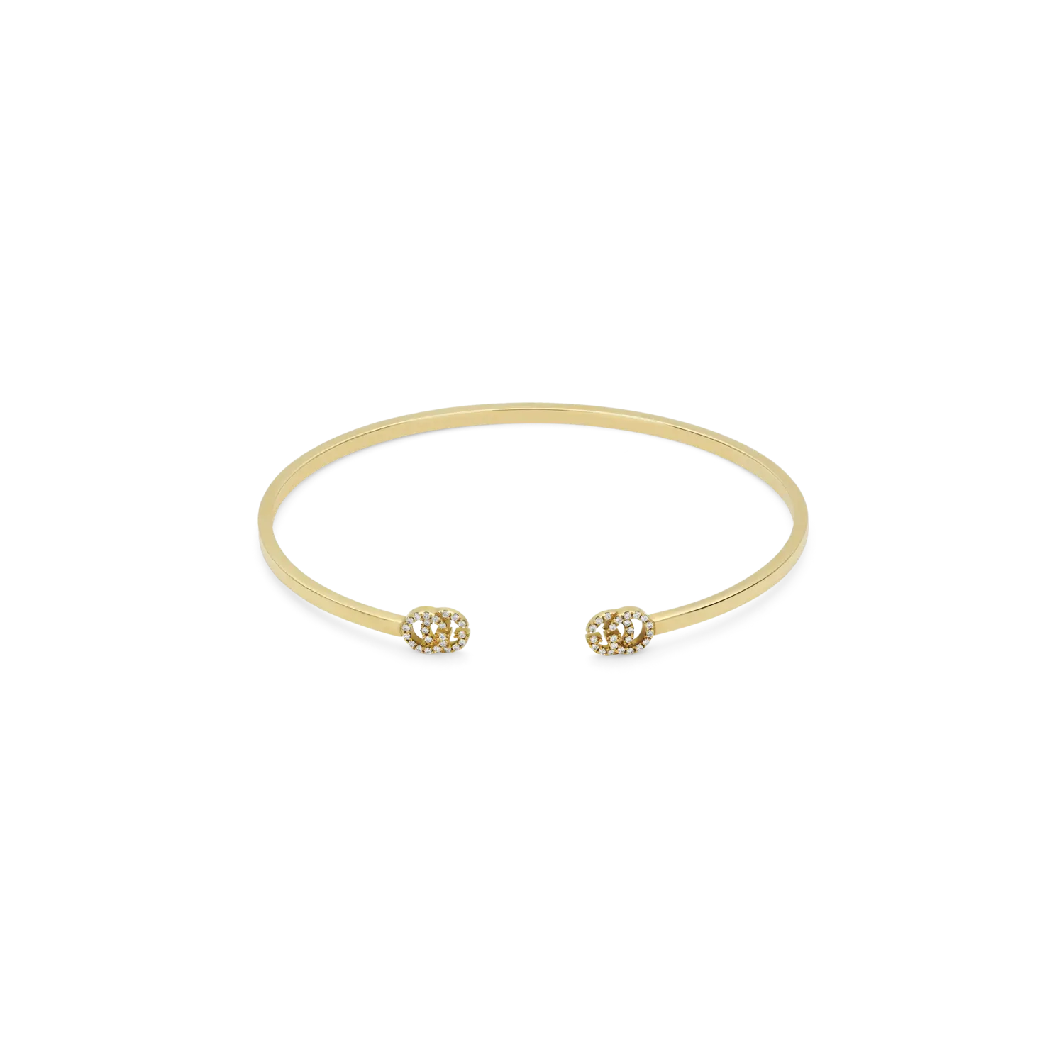 Жесткий браслет из желтого золота с узором gg и бриллиантами yba481662001 Gucci
Жесткий браслет из желтого золота с узором gg и бриллиантами yba481662001 Gucci