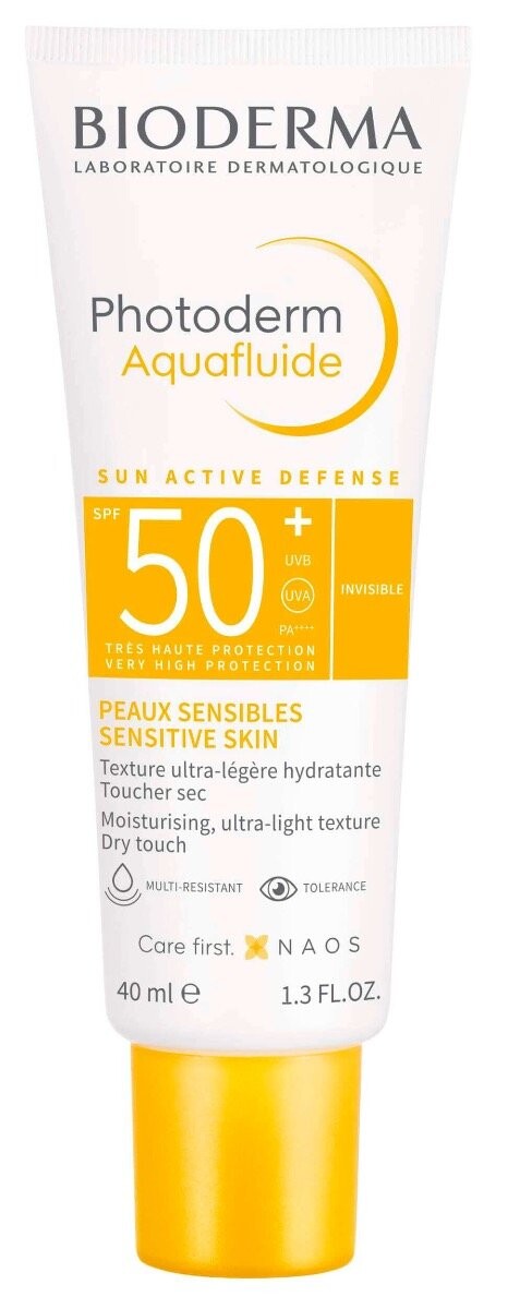 Bioderma, Photoderm Max Aquafluide SPF 50+, бесцветный флюид для нормальной кожи, 40 мл
Bioderma, Photoderm Max Aquafluide SPF 50+, бесцветный флюид для нормальной кожи, 40 мл