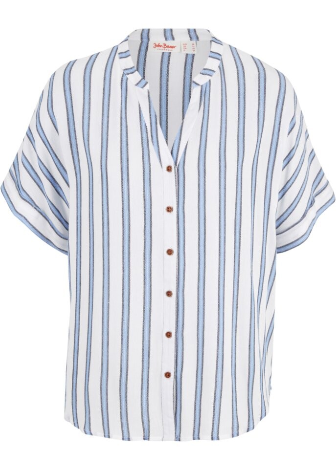 Мятая блузка с короткими рукавами John Baner Jeanswear, синий
Мятая блузка с короткими рукавами John Baner Jeanswear, синий