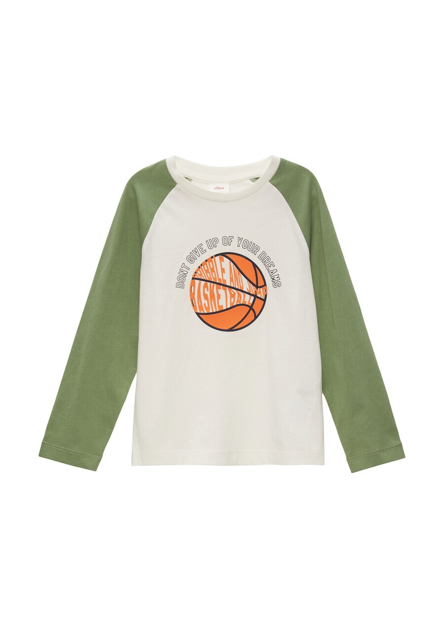 Лонгслив s.Oliver Shirt, белый 
Лонгслив s.Oliver Shirt, белый