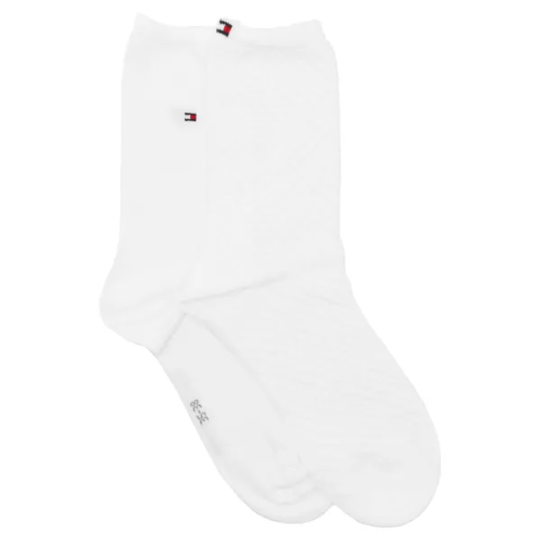 Носки 2 шт женские носок 2р cf2y Tommy Hilfiger, белый 
Носки 2 шт женские носок 2р cf2y Tommy Hilfiger, белый