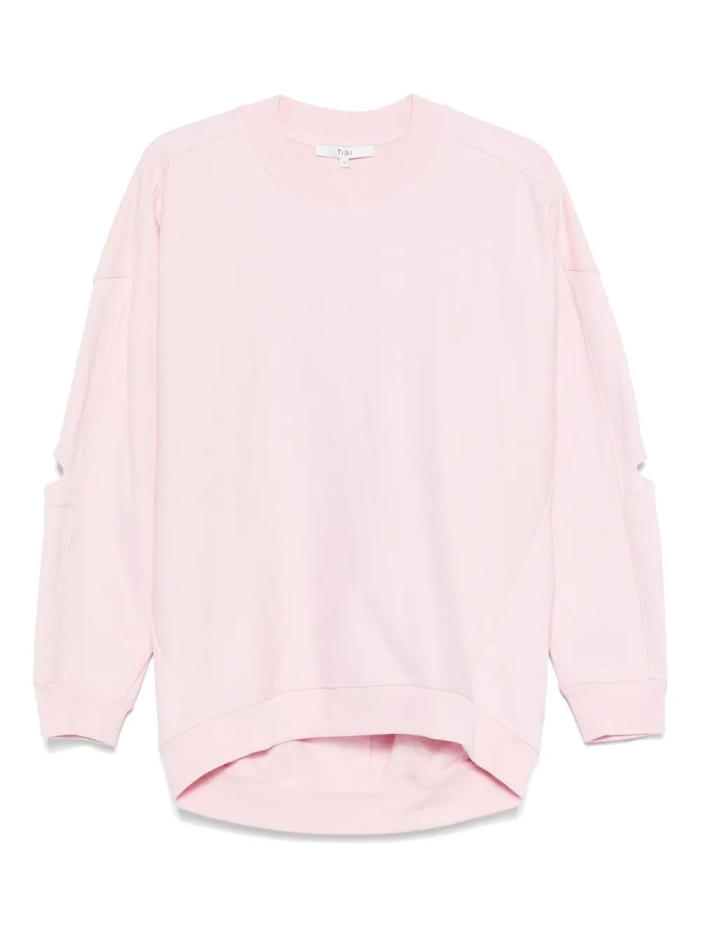 Хлопковая толстовка с вырезами Tibi, розовый
Хлопковая толстовка с вырезами Tibi, розовый