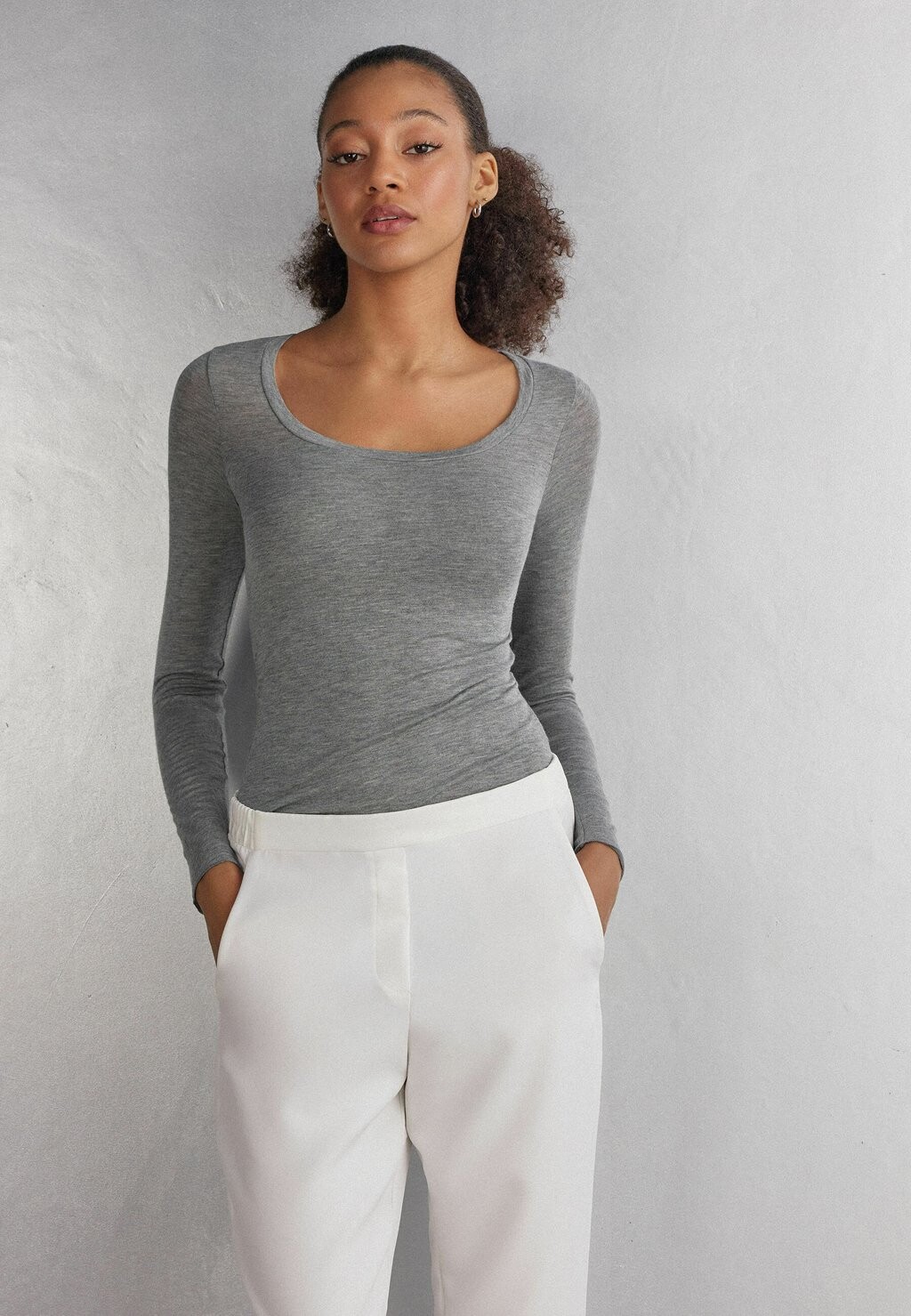 Топ с длинными рукавами Intimissimi, серый деним
Топ с длинными рукавами Intimissimi, серый деним