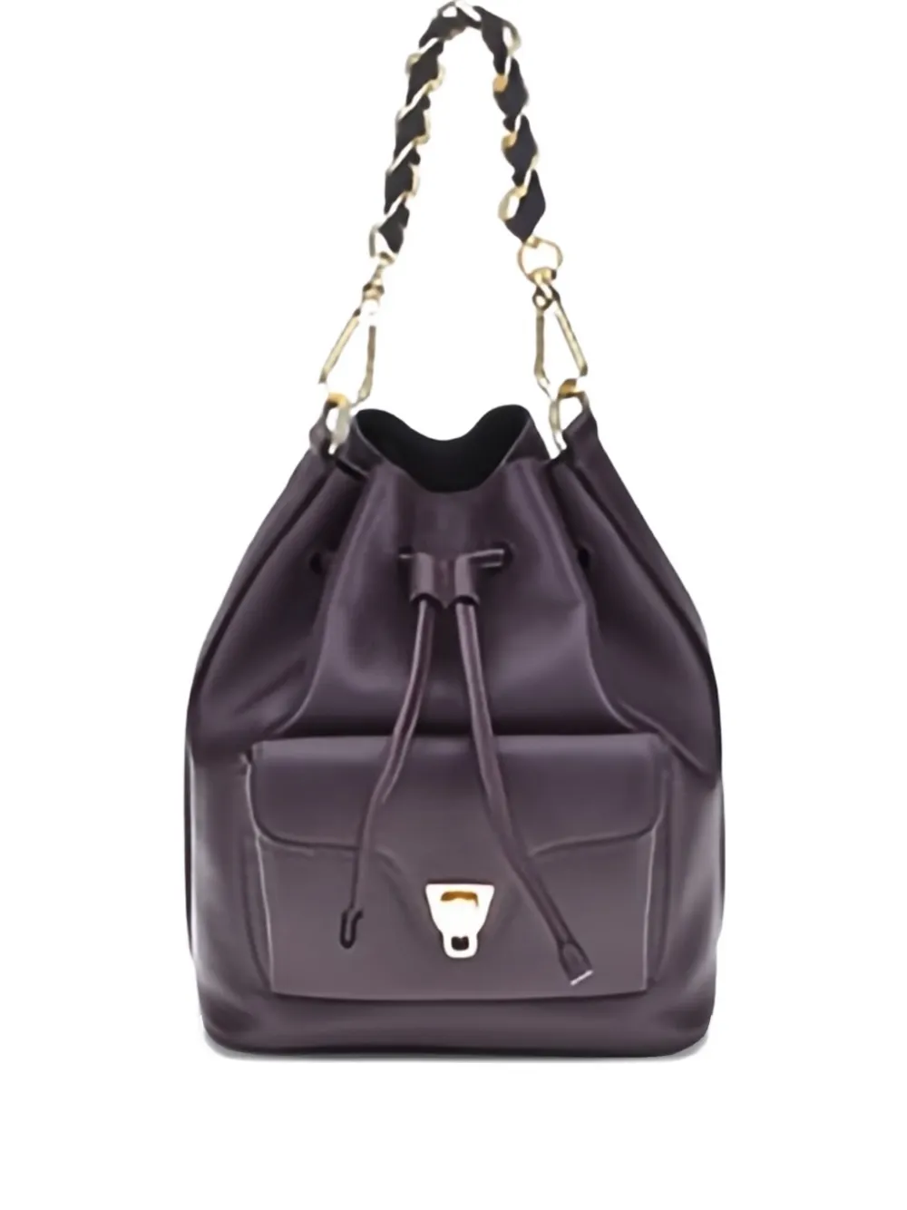 Мини-сумка-ведро с цепочным ремешком Coccinelle, фиолетовый
Мини-сумка-ведро с цепочным ремешком Coccinelle, фиолетовый