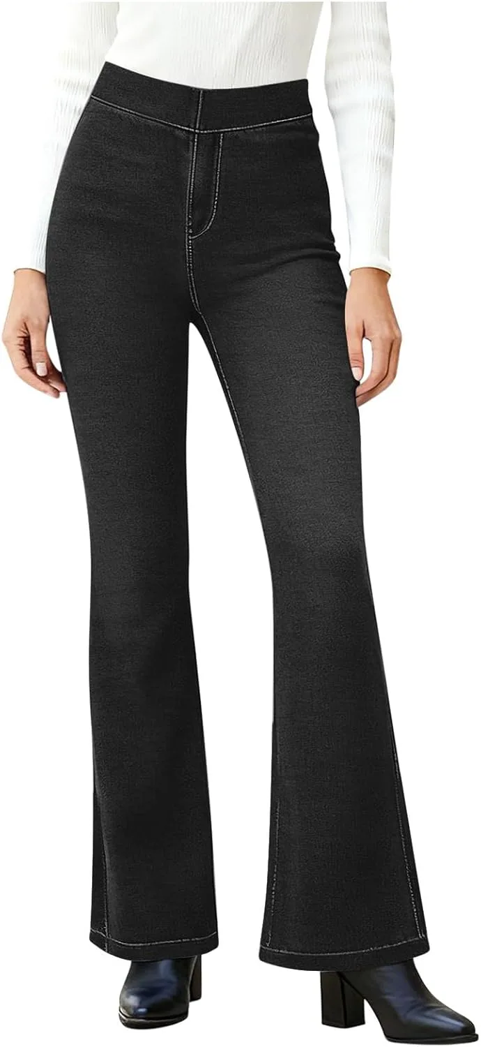 Ruziyoog Flare Faux Jeans для женщин High Waisted Stretchy Skinny Bell Bottom
Ruziyoog Flare Faux Jeans для женщин High Waisted Stretchy Skinny Bell Bottom