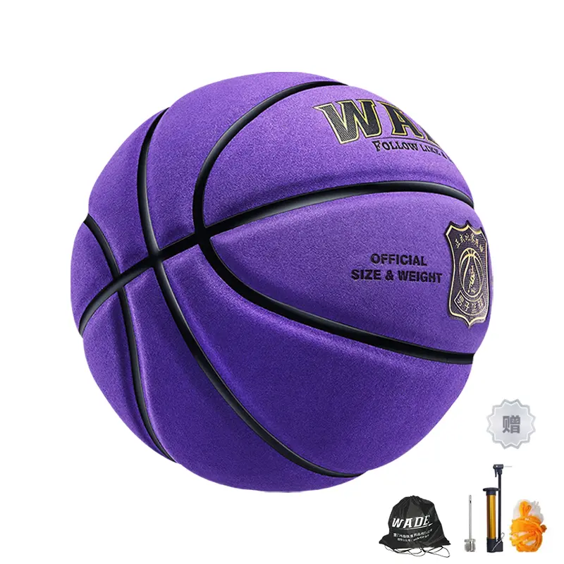 WADE Замшевый баскетбольный мяч purple размер 7 тренировочный unisex
WADE Замшевый баскетбольный мяч purple размер 7 тренировочный unisex