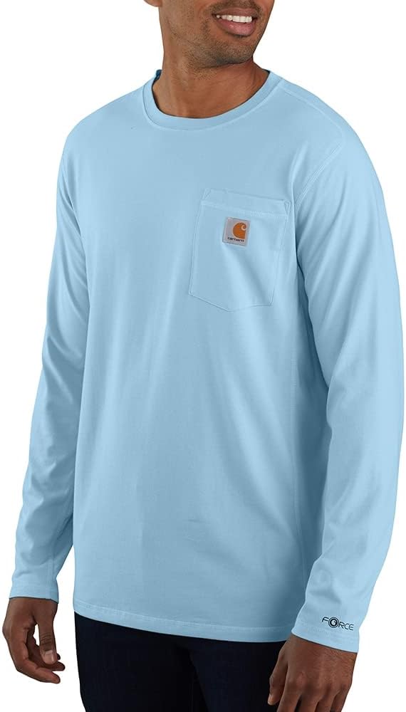 Футболка Carhartt Mens Force свободного кроя средней толщины с длинными рукавами и карманом, Powder Blue, Синий, Футболка Carhartt Mens Force свободного кроя средней толщины с длинными рукавами и карманом, Powder Blue
Футболка Carhartt Mens Force свободного кроя средней толщины с длинными рукавами и карманом, Powder Blue, Синий, Футболка Carhartt Mens Force свободного кроя средней толщины с длинными рукавами и карманом, Powder Blue