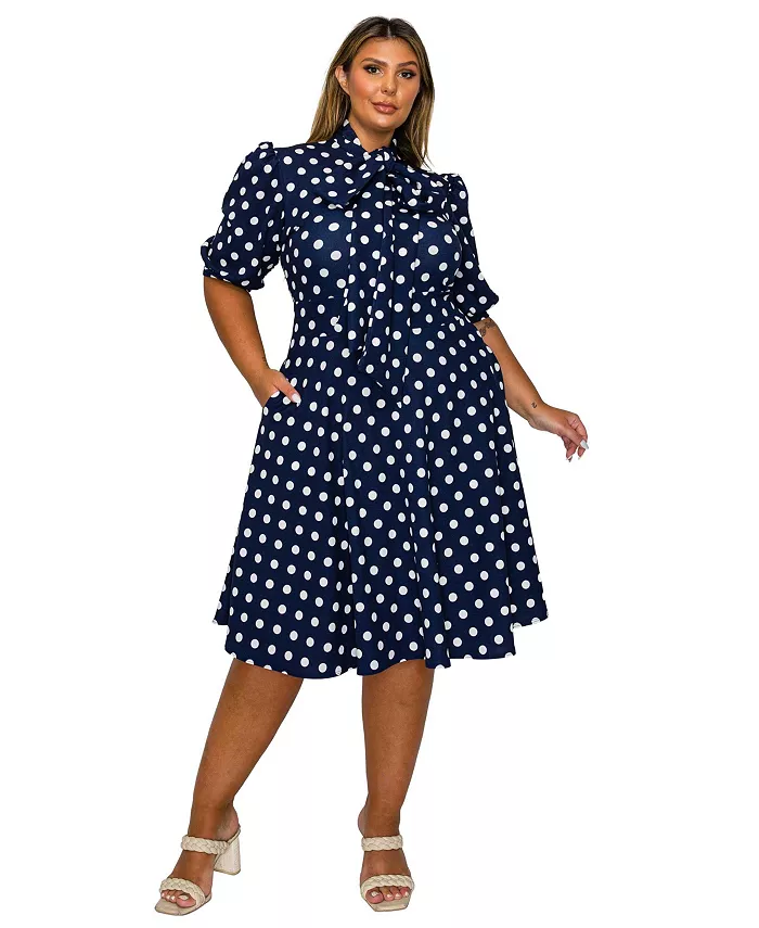 Женское платье-клеш с рваными карманами больших размеров L I V D, синий
Женское платье-клеш с рваными карманами больших размеров L I V D, синий