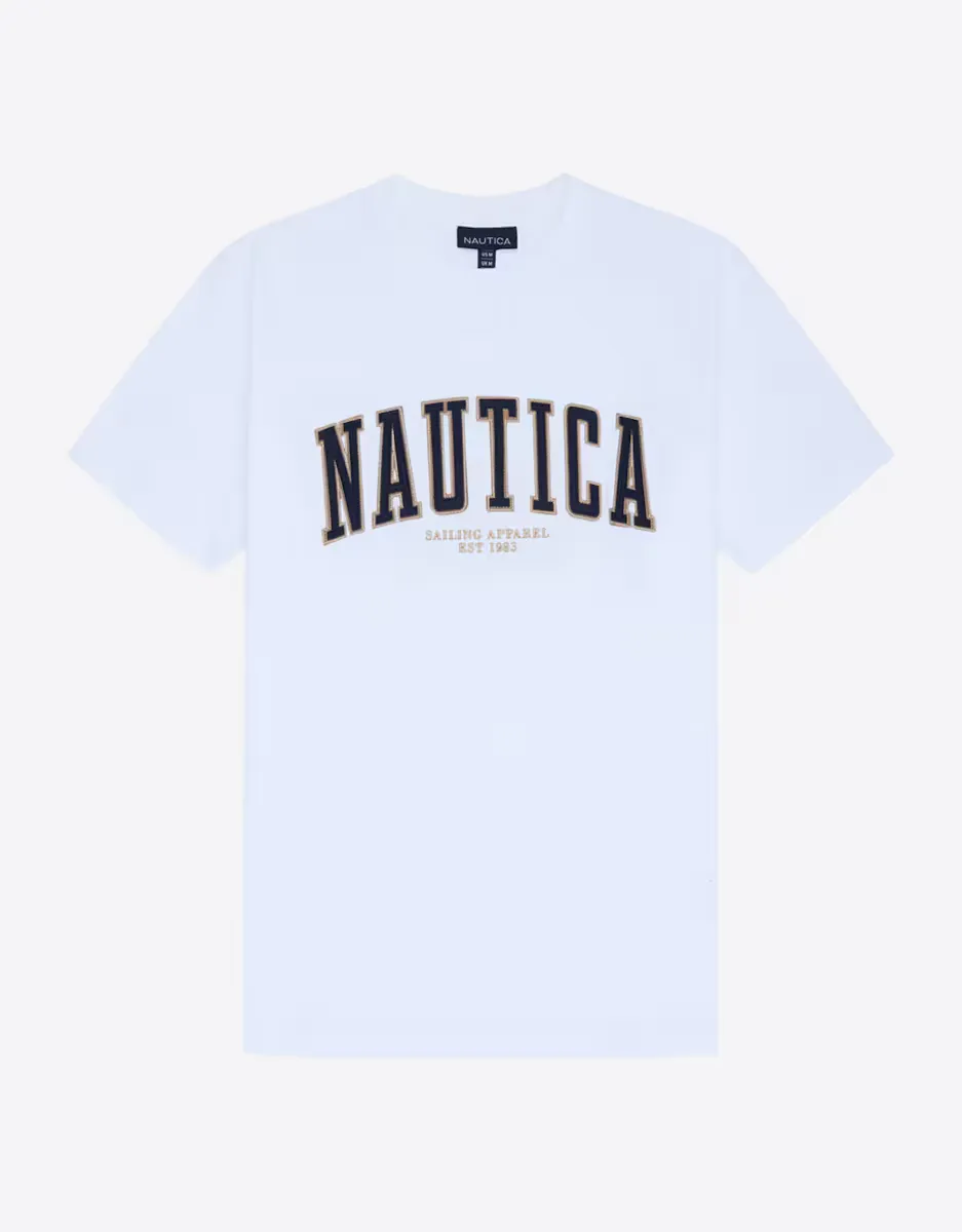 Мужская футболка с короткими рукавами и круглым вырезом Nautica, белый
Мужская футболка с короткими рукавами и круглым вырезом Nautica, белый