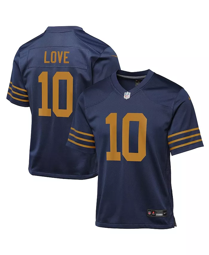 Большие мальчики и девочки Jordan Love Navy Green Bay Packers Классическая игровая майка 1923 года Nike
Большие мальчики и девочки Jordan Love Navy Green Bay Packers Классическая игровая майка 1923 года Nike