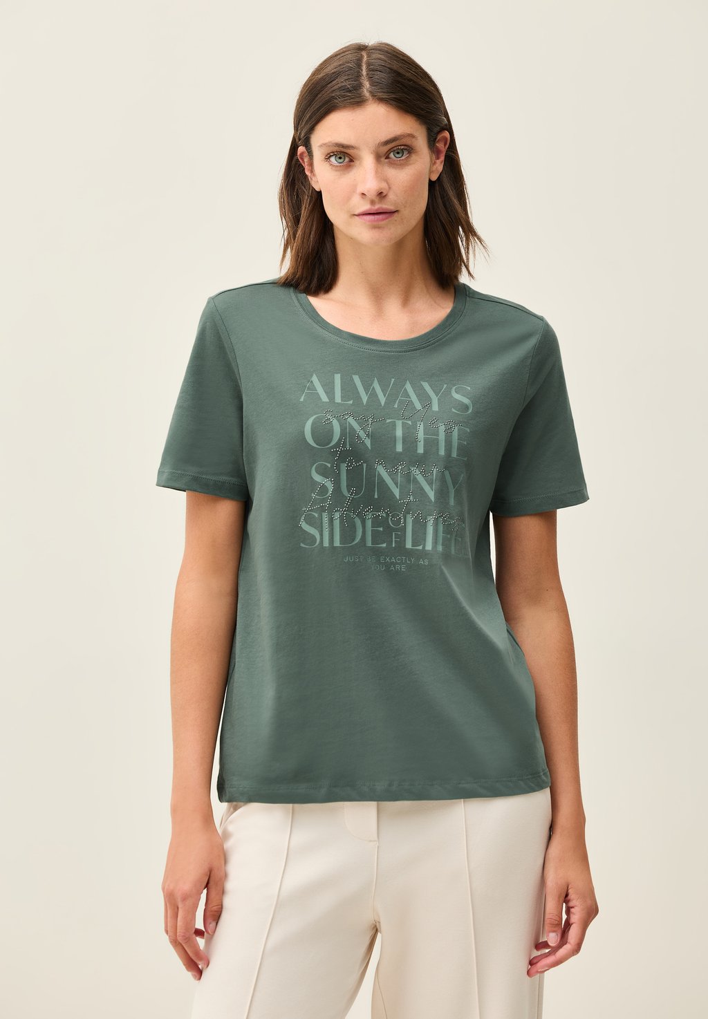 Футболка с принтом Cecil, темно-зеленый
Футболка с принтом Cecil, темно-зеленый