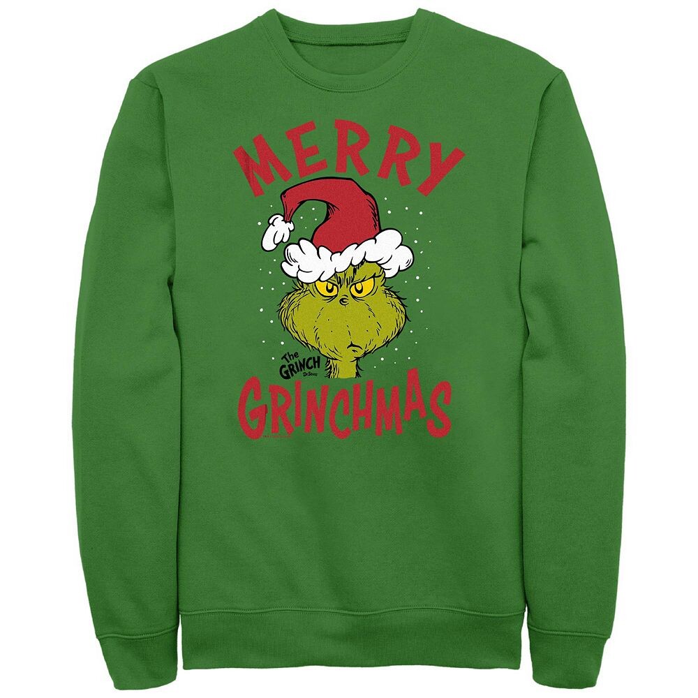 Флис с рисунком «Большой и высокий Доктор Сьюз и Гринч» с рождественским рисунком Licensed Character, цвет Kelly