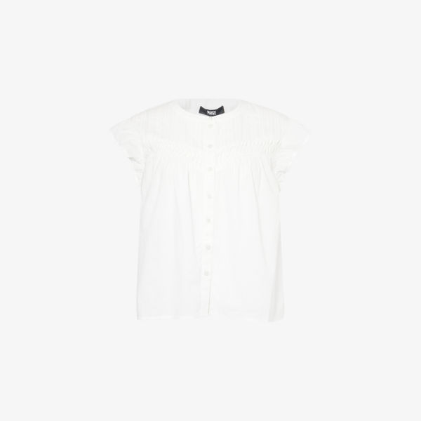 Блуза Paige Levanto с короткими рукавами из хлопка, белый
Блуза Paige Levanto с короткими рукавами из хлопка, белый