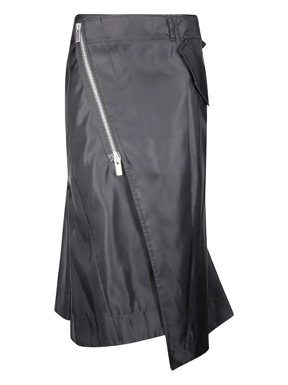 Юбка с асимметричной молнией Sacai, черный
Юбка с асимметричной молнией Sacai, черный