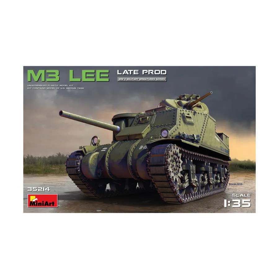 M3 Lee - позднее производство, WWII Military Miniatures Series (1:35) (MiniArt Models)
M3 Lee - позднее производство, WWII Military Miniatures Series (1:35) (MiniArt Models)