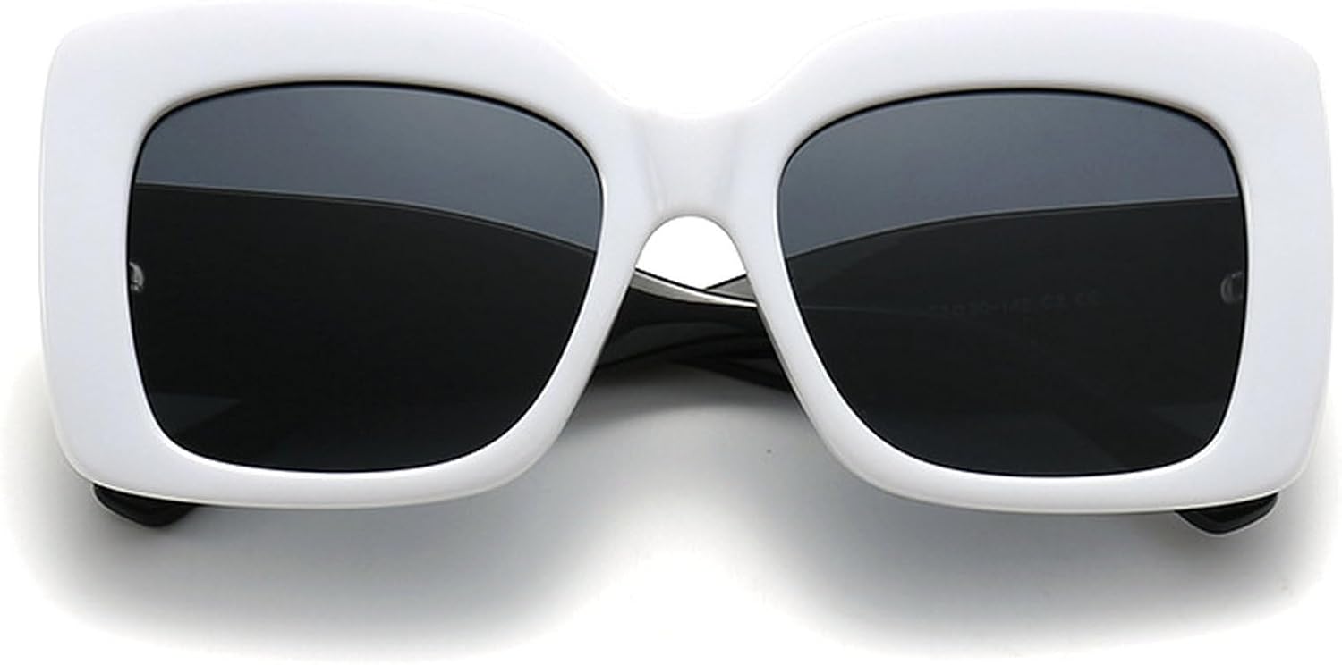 Крупные квадратные солнцезащитные очки для женщин, модные солнцезащитные очки UV400 для мужчин, стильные солнцезащитные очки в стиле ретро с толстой оправой для женщин mincl, White
Крупные квадратные солнцезащитные очки для женщин, модные солнцезащитные очки UV400 для мужчин, стильные солнцезащитные очки в стиле ретро с толстой оправой для женщин mincl, White