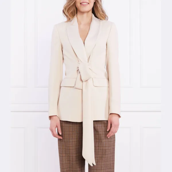 Элегантный икорный жакет с добавлением льна Max&Co., бежевый
Элегантный икорный жакет с добавлением льна Max&Co., бежевый