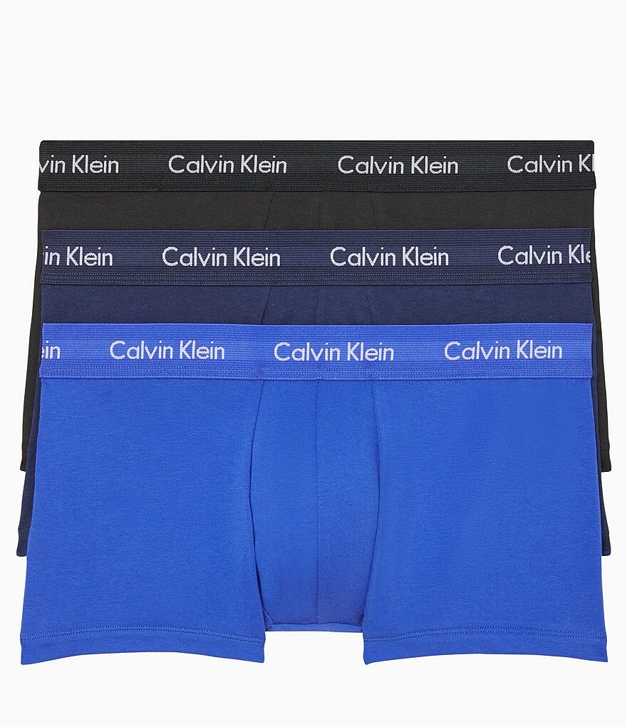 Набор из 3 однотонных хлопковых эластичных плавок Calvin Klein с низкой посадкой, мультиколор
Набор из 3 однотонных хлопковых эластичных плавок Calvin Klein с низкой посадкой, мультиколор