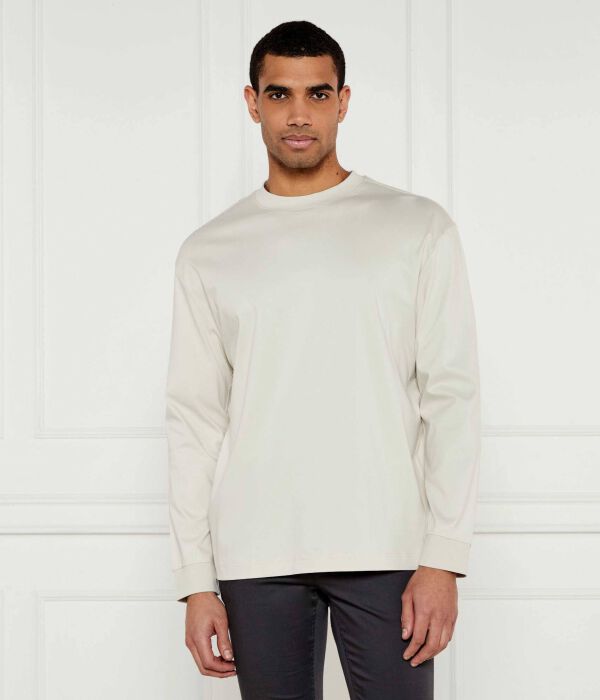 Лонгслив мужской Boss однотонный свободного кроя, экрю
Лонгслив мужской Boss однотонный свободного кроя, экрю