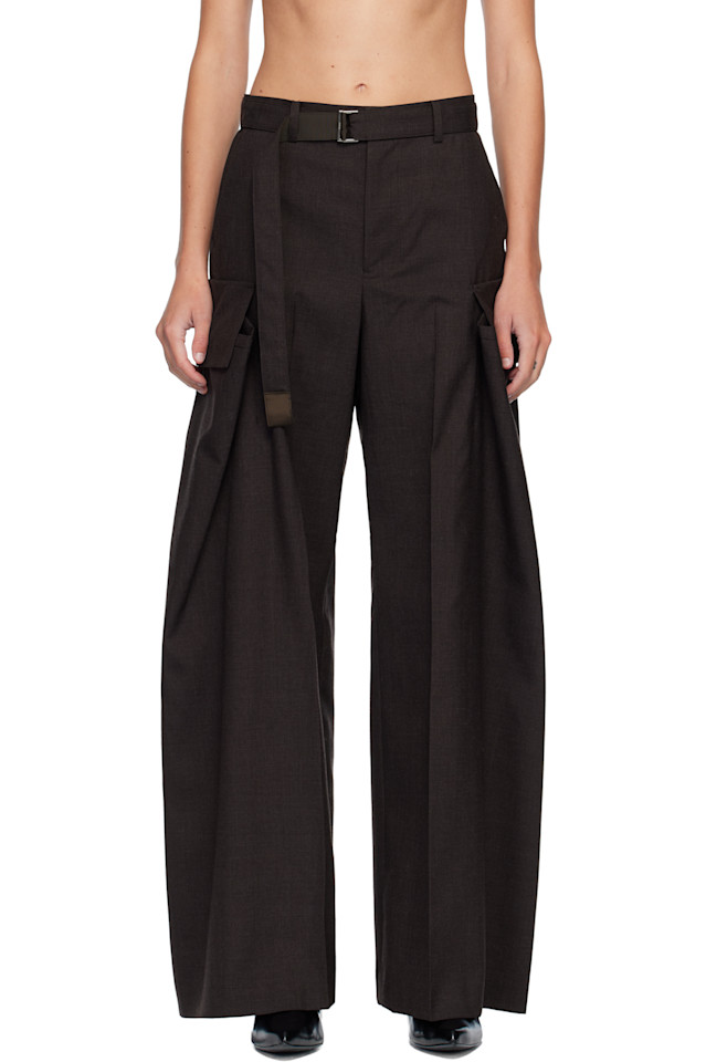 Брюки от костюма Sacai, коричневый
Брюки от костюма Sacai, коричневый