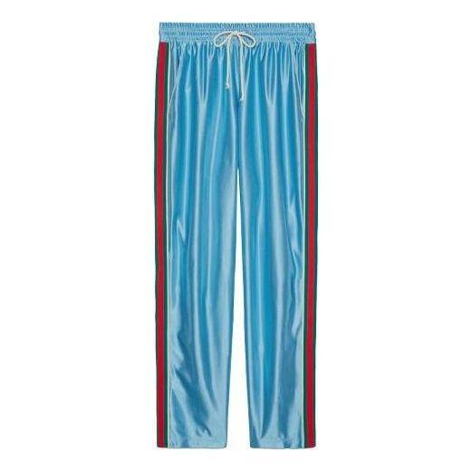 Спортивные брюки Gucci Shiny Jersey Jogging Pant With Web 'Azure', синий
Спортивные брюки Gucci Shiny Jersey Jogging Pant With Web 'Azure', синий