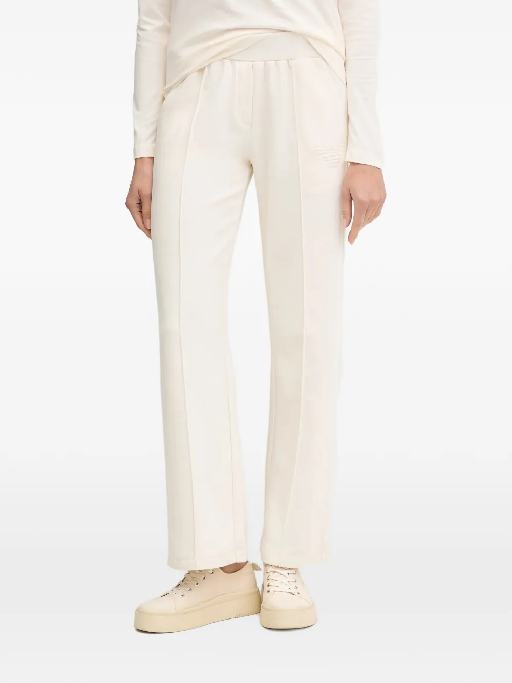 Спортивные брюки с приподнятыми швами Emporio Armani, бежевый
Спортивные брюки с приподнятыми швами Emporio Armani, бежевый