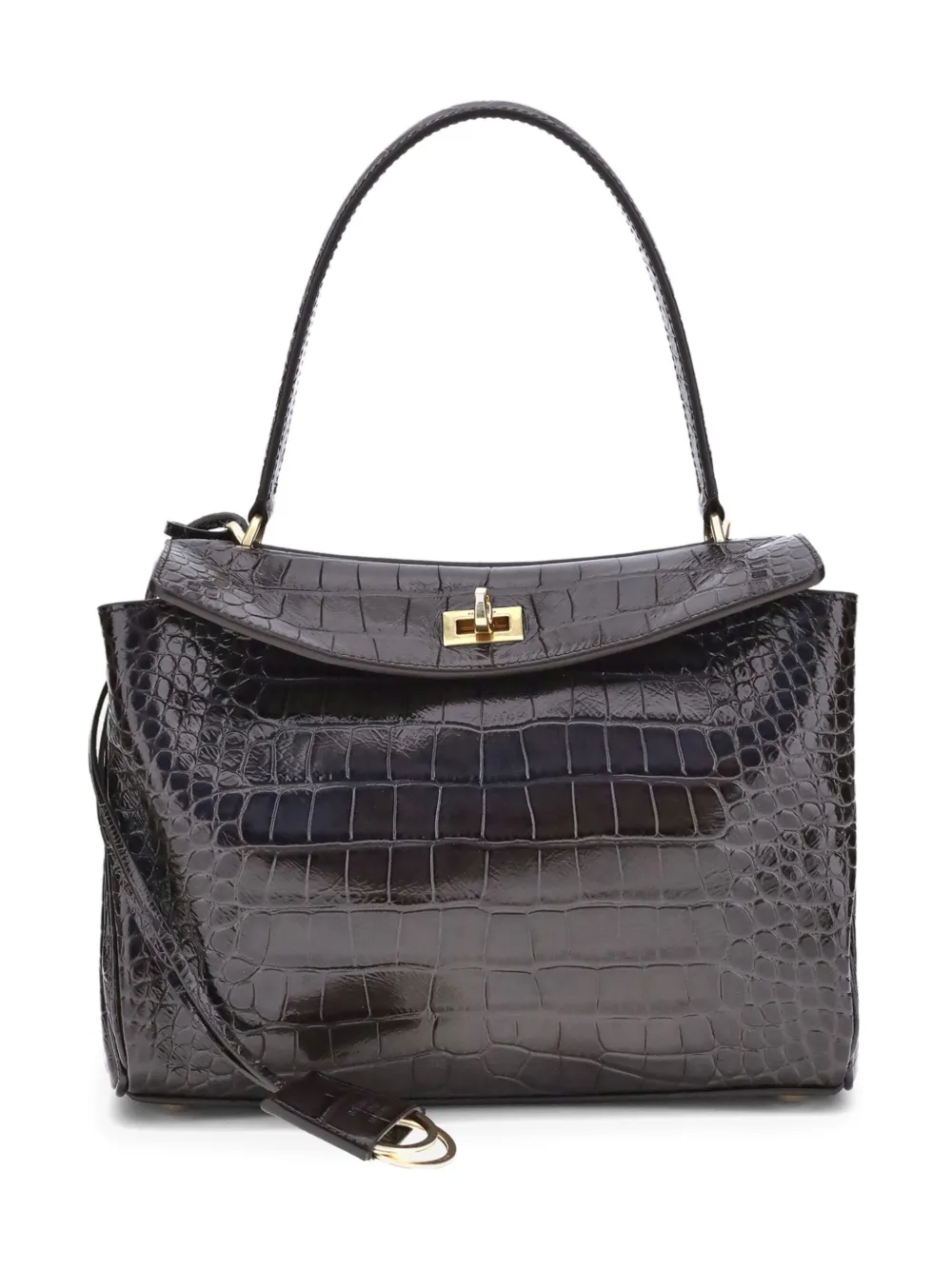 Сумка на плечо с тиснением под кожу крокодила BALENCIAGA, коричневый
Сумка на плечо с тиснением под кожу крокодила BALENCIAGA, коричневый