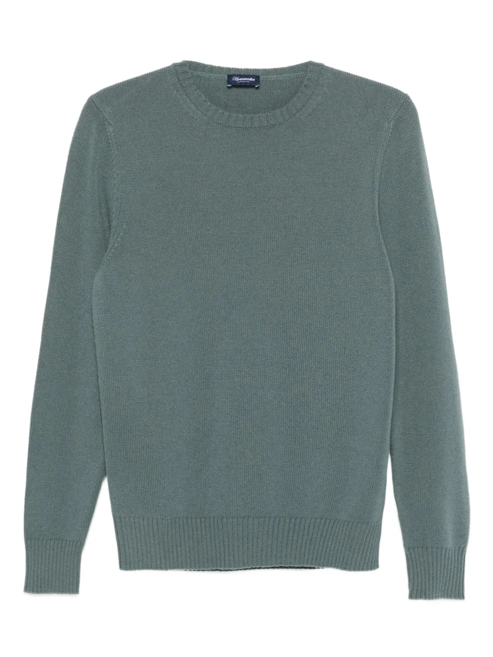 Кашемировый свитер с круглым вырезом Drumohr, зеленый
Кашемировый свитер с круглым вырезом Drumohr, зеленый
