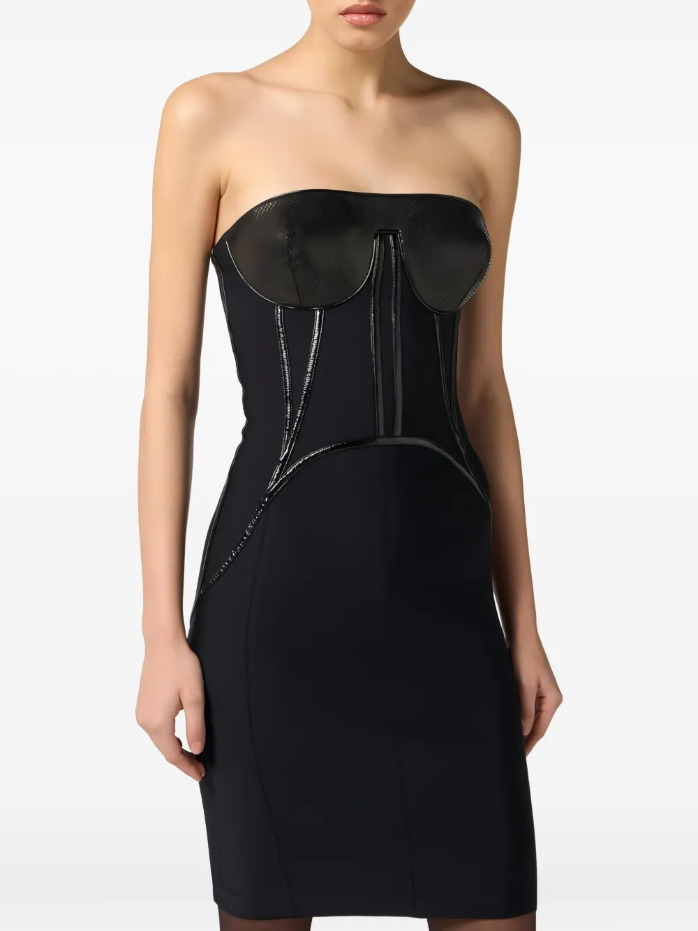 Мини-платье бюстье с эффектом «под питона» Elisabetta Franchi, черный
Мини-платье бюстье с эффектом «под питона» Elisabetta Franchi, черный