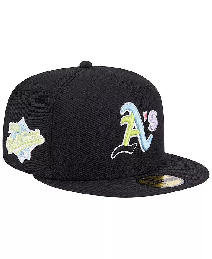 Мужская черная многоцветная кепка Oakland Athletics 59FIFTY с приталенной кепкой New Era, черный
Мужская черная многоцветная кепка Oakland Athletics 59FIFTY с приталенной кепкой New Era, черный