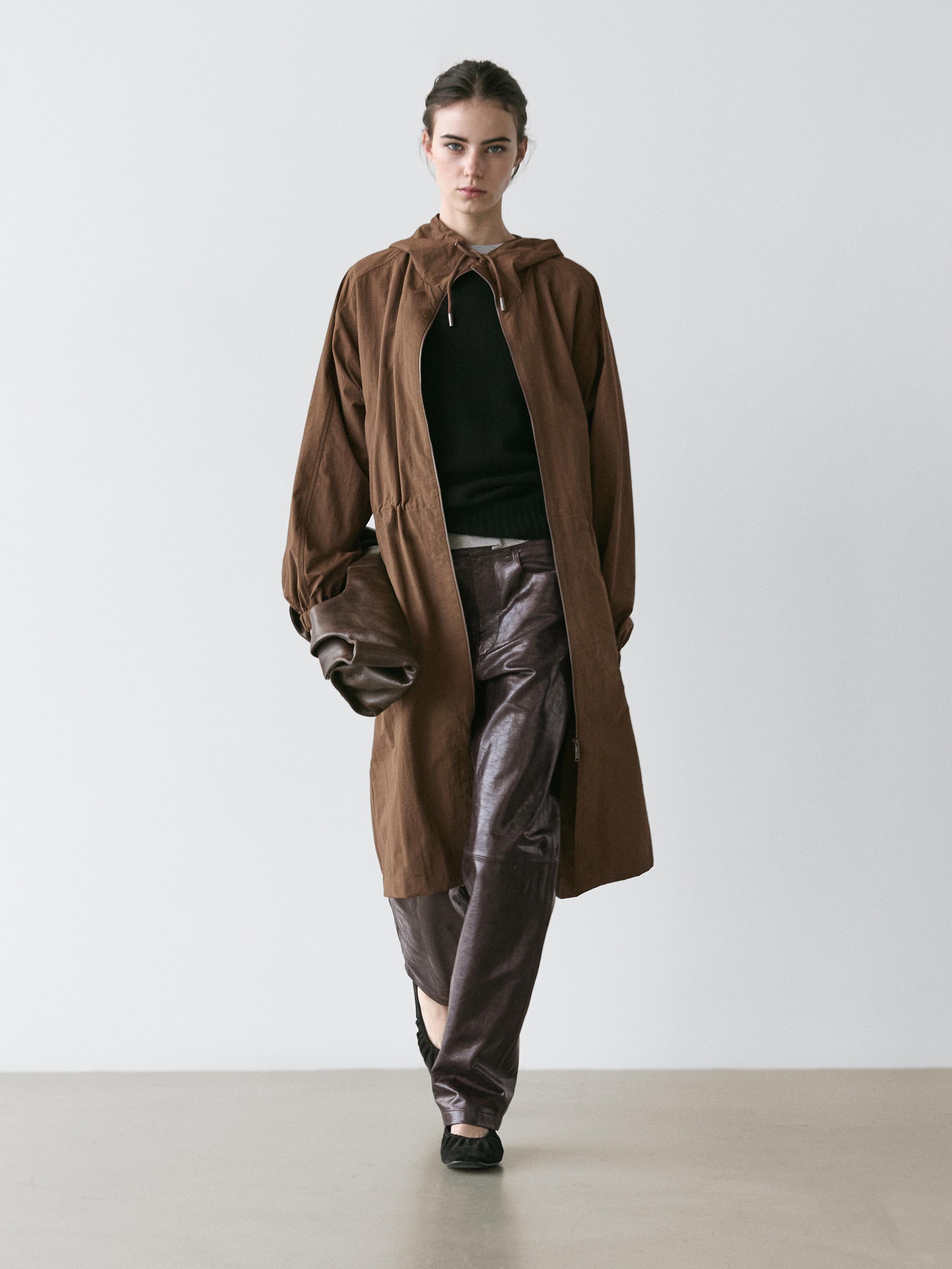 Длинная парка из технической ткани Massimo Dutti, brown
Длинная парка из технической ткани Massimo Dutti, brown