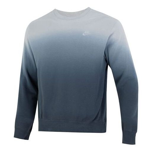 Толстовка Men's Nike Gradient Logo Casual Loose Long Sleeves Pullover Round Neck Autumn Blue, синий 
Толстовка Men's Nike Gradient Logo Casual Loose Long Sleeves Pullover Round Neck Autumn Blue, синий