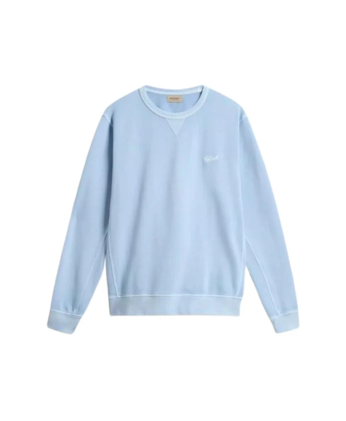 Свитер с круглым вырезом, окрашенный в готовом виде. Woolrich, синий
Свитер с круглым вырезом, окрашенный в готовом виде. Woolrich, синий